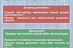 Мошенничество с использованием сайтов-дублеров благотворительных организаций 